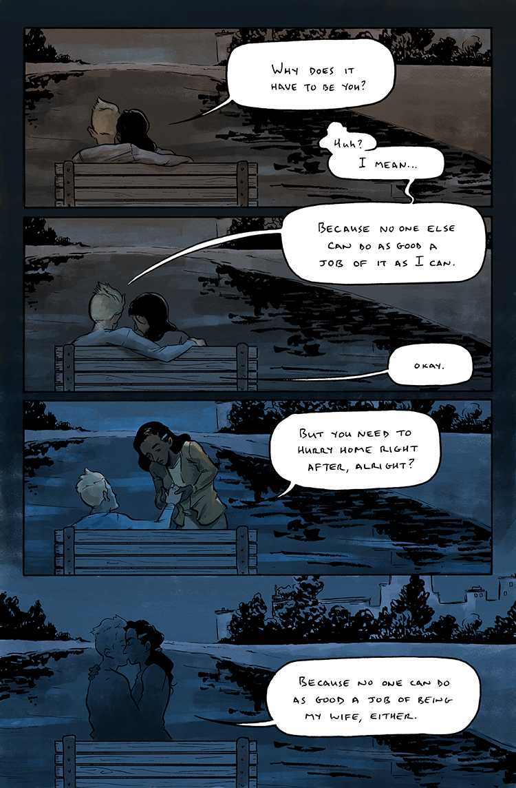 Relativity Page 4: Yeah, it's a bit schmaltzy.